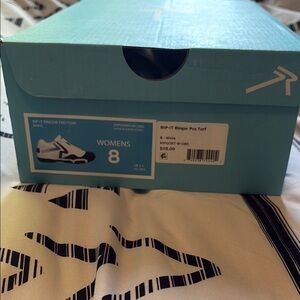 Black and White Ringor Women’s Softball Turf Shoes